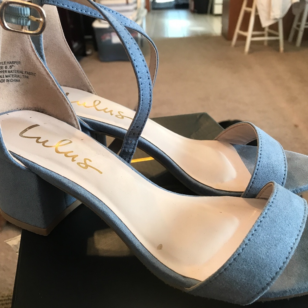 Blue suede shoes